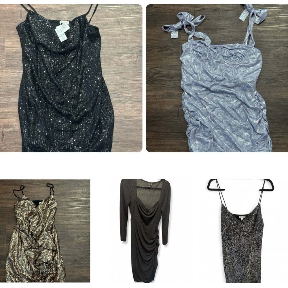 Sparkly Dress Lot (5) Brands/Sizes Below